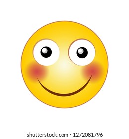 Smiling vector illustration