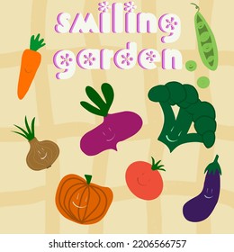 smiling vegetables products garden vegetable garden farm products organic