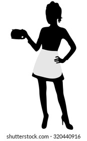 smiling waitress