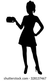 smiling waitress