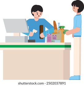 Smiling as you pay at the cashier, every transaction is a small step towards satisfaction. Shop wisely, life is more meaningful.