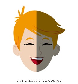 smiling young boy student avatar people