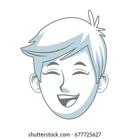 smiling young boy student avatar people