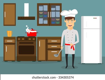 34,508 Man cooking cartoon Images, Stock Photos & Vectors | Shutterstock