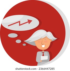 Joven sonriente, ilustración, vector sobre fondo blanco.