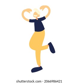 smiling young man vector icon