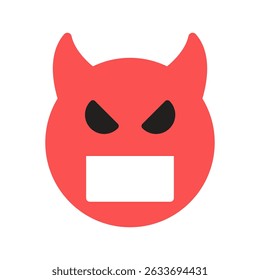 Smilling devil illustration for apps websites and digital content