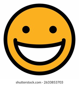 smilly carton sign and symbol vector icon with white background