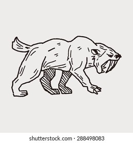 Smilodon doodle