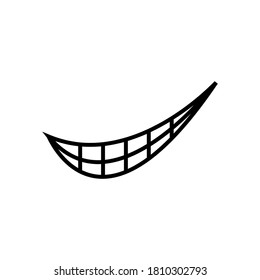 Smirk expression icon design template vector isolated