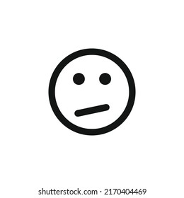 Smirk face icon vector illustration
