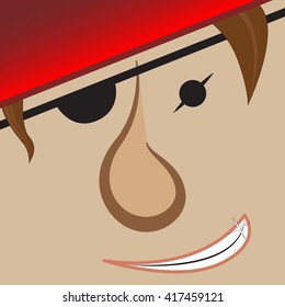 smirk pirate face
