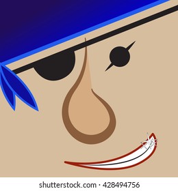 smirk pirate face
