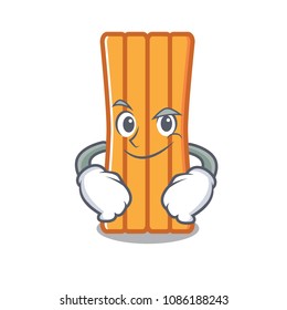 Smirking air mattress character cartoon