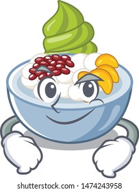Smirking anmitsu with in the character shape