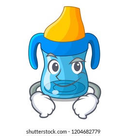 Smirking cartoon drink training cup for baby