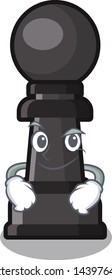 Smirking chess pawn toy the shape mascot