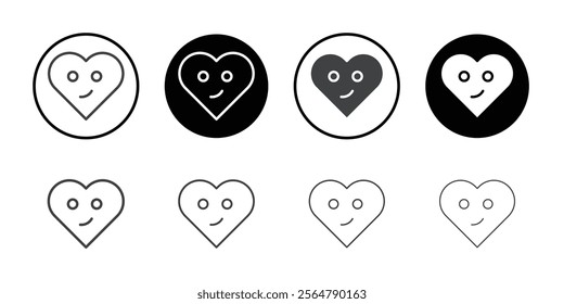 Smirking Face emoticon icon simple vector symbol