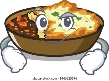 Smirking gratin isolated with in the cartoon