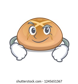 Smirking the hot cross buns character homemade