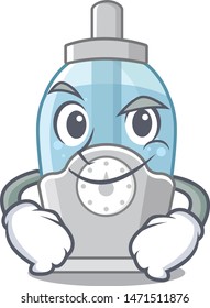Smirking humidifier in the a cartoon bedroom
