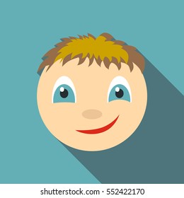 Smirking icon. Flat illustration of smirking vector icon for web