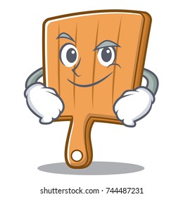 Smirking kitchen board character cartoon