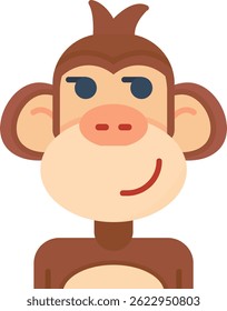 Smirking Line vector Icon Design