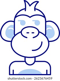 Vektordesign der Spiegelungslinie