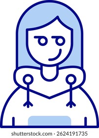 Vektordesign der Spiegelungslinie
