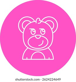 Smirking Line vector Icon Design
