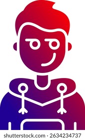 Vektordesign der Spiegelungslinie