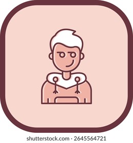 Vektordesign der Spiegelungslinie