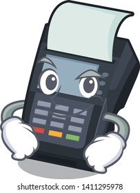 Smirking machine EDC isolated in the mascot