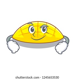 Smirking mango slices on the over cartoon