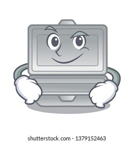 Smirking open styrofoam isolated with the mascot