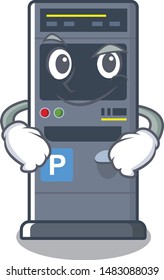 Smirking parking vending machine the cartoon shape