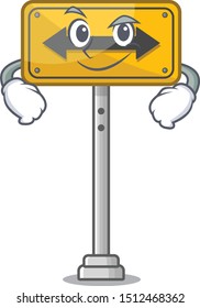 Smirking pass on either side shaped character