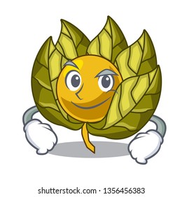 Smirking physalis fruit in the mascot fridge