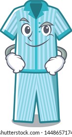 Smirking pyjamas in the a mascot shape