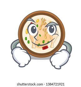 Smirking samgyetang isolated with in the mascot