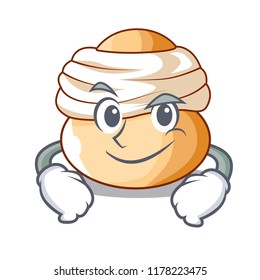 Smirking semla sweet cream easter buns character