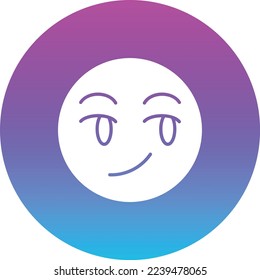 Smirking vector icon. Can be used for printing, mobile and web applications.