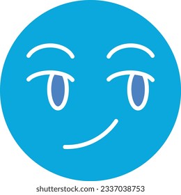 Icono de vector sonriente. Se puede usar para imprimir, móviles y aplicaciones web.