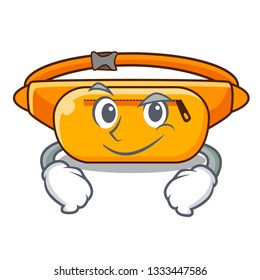 Smirking waist bag in the shape mascot