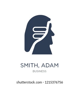 Smith, Adam icon. Trendy flat vector Smith, Adam icon on white background from business collection, vector illustration can be use for web and mobile, eps10