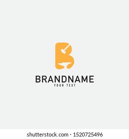Smith and Hammer Logo Design. Forge Logo. Isolated in White Background. Modern Design. Vector Illustration