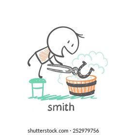 smith  horseshoe down in cold water illustration