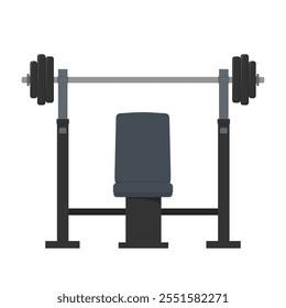 Smith Machine Fitness gym equipment icon. Flat illustration icon for web design