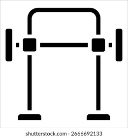 Elemento de icono de máquina de Smith para diseño